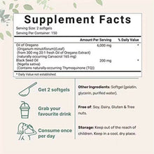 Load image into Gallery viewer, Supplement facts label with text and icons on a light background
