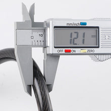 Cargar imagen en el visor de la galería, 5 Digit Codes Combination Bicycle Lock With Taillight Cycling 1.8 Meter Spiral Cable Lock - Black
