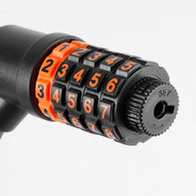 Cargar imagen en el visor de la galería, 5 Digit Codes Combination Bicycle Lock With Taillight Cycling 1.8 Meter Spiral Cable Lock - Black