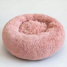 Load image into Gallery viewer, Large Pet Beds Washable Round plush kennel Calming Anti Anxiety Bed