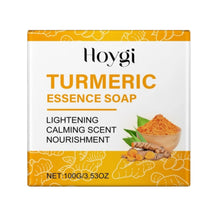 Cargar imagen en el visor de la galería, Turmeric Natural Skin Glow Dark Spots Fading Brightening Cleaning Soap