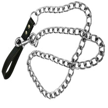 Load image into Gallery viewer, Dog Leash 1.2m Long Heavy Duty Metal Chain Pet Anti-Chew Lead