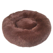 Load image into Gallery viewer, Large Pet Beds Washable Round plush kennel Calming Anti Anxiety Bed