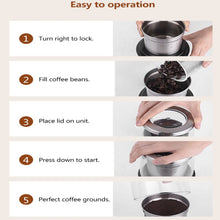 Carregar imagem no visualizador da galeria, Electric Handheld Coffee Bean Grinder Household Portable High-Precision Coffee Grinders