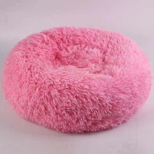 Load image into Gallery viewer, Large Pet Beds Washable Round plush kennel Calming Anti Anxiety Bed