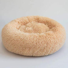 Load image into Gallery viewer, Large Pet Beds Washable Round plush kennel Calming Anti Anxiety Bed