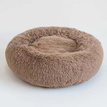 Load image into Gallery viewer, Large Pet Beds Washable Round plush kennel Calming Anti Anxiety Bed