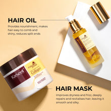 Charger l'image dans la galerie, Karseell Collagen Hair Treatment Maca Power Deep Repair Hair Mask 500ml + Argan Oil Hair Serum 50ml for Dry Damaged Hair All Hair Types