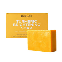 Afbeelding in Gallery-weergave laden, Turmeric Kojic Acid Soap Moist Bathing Facial Soap Bar Dark Spot Remover Gently Clean Skin