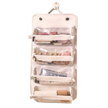 Load image into Gallery viewer, Folding Cosmetic Bag Large Capacity Portable Handbag Waterproof Travel Storage Washing Bag For Women