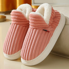 Load image into Gallery viewer, FleeceFeet Winter Slippers SnowDrift Heel-Wrapped Cotton Slippers Shoes