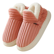 Load image into Gallery viewer, FleeceFeet Winter Slippers SnowDrift Heel-Wrapped Cotton Slippers Shoes