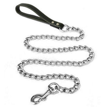 Load image into Gallery viewer, Dog Leash 1.2m Long Heavy Duty Metal Chain Pet Anti-Chew Lead