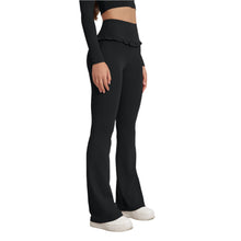 Carregar imagem no visualizador da galeria, High Waist Flare Leggings Hip Lace Yoga Pants Running Fitness Activewear Clothing
