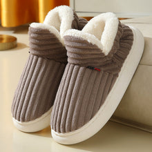 Load image into Gallery viewer, FleeceFeet Winter Slippers SnowDrift Heel-Wrapped Cotton Slippers Shoes