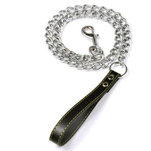 Load image into Gallery viewer, Dog Leash 1.2m Long Heavy Duty Metal Chain Pet Anti-Chew Lead