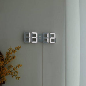 Wall Desk Shelf Digital Clock Three-Dimensional Alarm Clock Modern Home Clocks