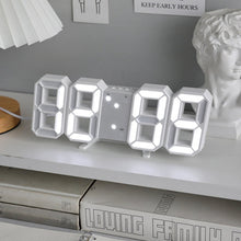 Load image into Gallery viewer, Wall Desk Shelf Digital Clock Three-Dimensional Alarm Clock Modern Home Clocks