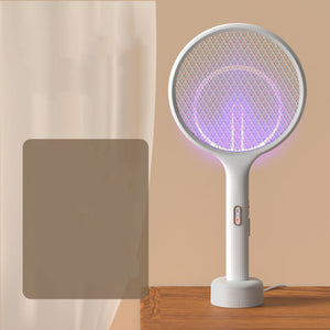Rechargeable Mosquito Killer Lamp 2 In 1 Electric Shock Killer Fly Swatters