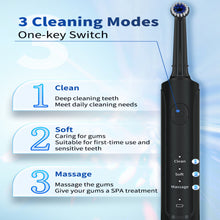 Carregar imagem no visualizador da galeria, Dental Plaque Cleaning Electric Toothbrush 8800 Oscillation Long Life Rechargeable Battery Toothbrush
