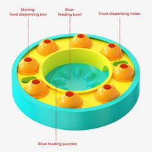 Charger l&#39;image dans la galerie, Distributeur de nourriture interactif pour animaux de compagnie augmenter le QI du chiot jeu de formation de chien Puzzle jouet bol d&#39;alimentation lente pour animaux de compagnie
