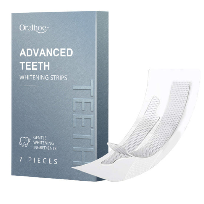 Advanced Whitening Strips For Sensitive Teeth Dental Care Gentle To Enamel