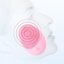 Cargar imagen en el visor de la galería, Electric Silicone Face Cleanser Beauty Face Wash Massage Cleansing Instrument
