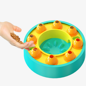 Distributeur de nourriture interactif pour animaux de compagnie augmenter le QI du chiot jeu de formation de chien Puzzle jouet bol d'alimentation lente pour animaux de compagnie