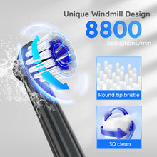 Carregar imagem no visualizador da galeria, Dental Plaque Cleaning Electric Toothbrush 8800 Oscillation Long Life Rechargeable Battery Toothbrush
