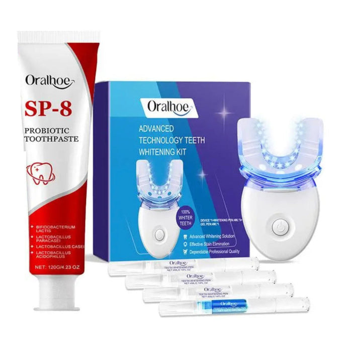 Advanced Teeth Whitening Kit Dental Care Probiotic Toothpaste Oral Detox