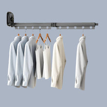 Load image into Gallery viewer, Indoor Folding Clothes Hanger Suction Cup Home Balcony Drying Rack No Punching Retractable Clothes Hanger
