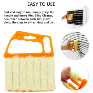 Micro-Fibre Cleaning Brush Soft 7 Fingers Dust Cleaner Blind And Shutter Duster